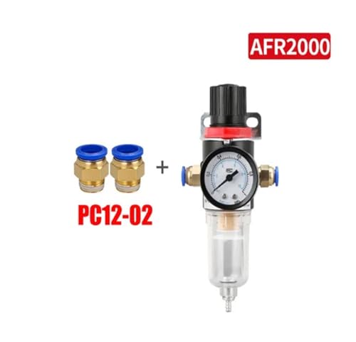 Unité de traitement d'air AFR2000 avec manomètre robuste et connexion rapide 12mm - 2