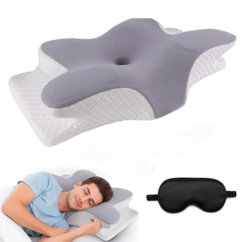 Auralix Memory Foam Pillow with Sleep Mask