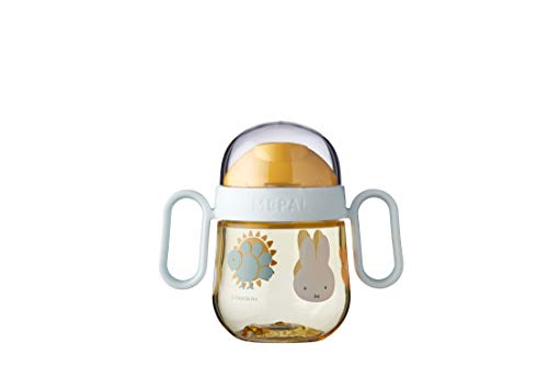 Mepal – Auslausicherer Antitropf-Trinklernbecher – Ab 6 Monaten – Baby Trinkbecher – Spülmaschinengeeignet – BPA frei – 200ml – Miffy explore