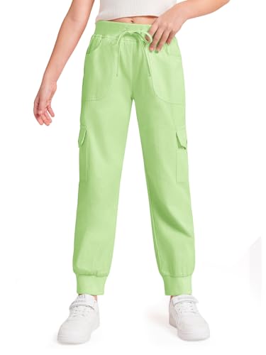Pantalon cargo fille anti transpiration jogging ajusté Haloumoning cordon serrage
