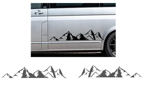 Autocollants de montagne voiture Berg ALM pose facile sans bulles