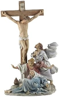 33cm Tall The Crucifixion Crucifix Resin Statue Ornament Paolo Veronese 52745