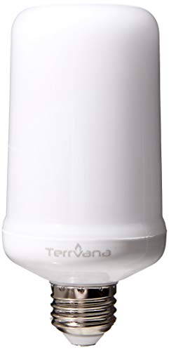 Terrvana LED Flame Effect Light Bulb : High Quality E26 LED Flickering Flame Light Bulbs Candle, Simulated Decorative Light Atmosphere Lighting Flaming Light Bulb for Tiki Bar Decoration