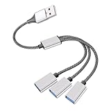 chargeur allume cigare pc portable universel Répartiteur de ports USB multiples – prise en charge du transfert de données USB pour les périphériques à interface usb, un outil pratique et utile, extension de ports USB
