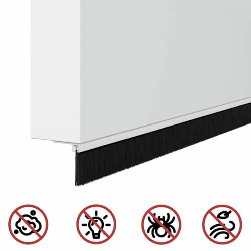 Joint de brosse de porte blanc en alliage d'aluminium 100 cm isolant lot de 6 - 8