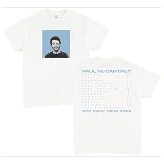 Paul McCartney Unisex Adult Paul McCartney Official Merch Photo Box Tee - Les Beatles, Paul McCartney, John Lennon, RIngo Starr, George Harrison
