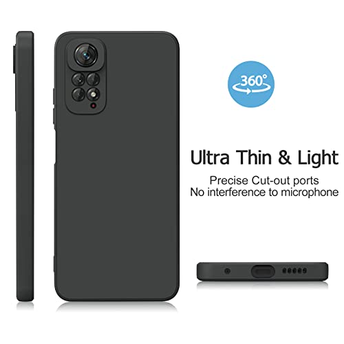 Image of Silicone Back Cover Case for Redmi Note 11 4G|Slim & Anti-Scratch|Camera Protection Back Cover Case for Redmi Note 11 4G /Note 11s -Black