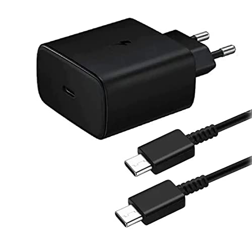 Image of Original 45W Super Fast Power Travel Adapter with Type C to C Cable Compatible with Samsung Galaxy S23 Ultra,S23 Plus,S23,S22 Ultra,S22 Plus,S22,S20FE,S21FE,A72,A52,A32,F23,F62,M51