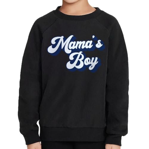 Mama's Boy Retro Toddler Raglan Sweatshirt - Funny Boys' Clothing for Boys - Main Image