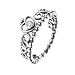 EnjoIt Fashion 925 Sterling Silver Crown Princess Diamond Ring Women's Love Rings