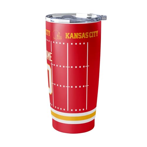 Image of ANTKING Kansas Tumbler 20 oz Travel Coffee Cup for Men Women Boy Custom Name Number Gifts