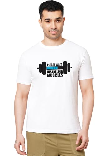 Image of Wear Your Opinion Printed T Shirt for Men (Installing Muscles)