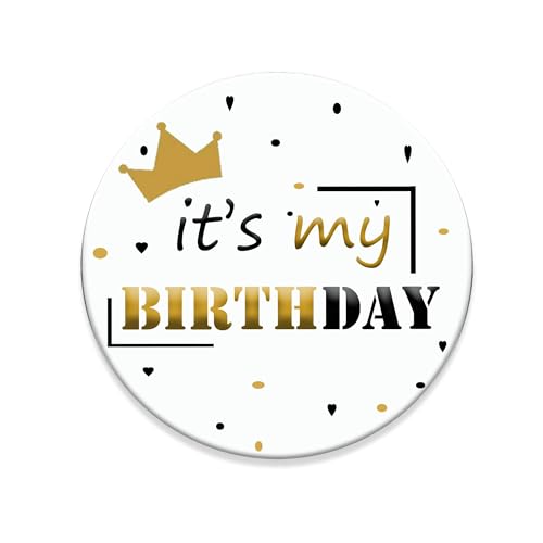 Its My Birthday Pin, 2.3in Happy Birthday Pin for Women Men, Birthday Pins for Boys Girls, White Gold Birthday Badge, Birthday Button Birthday Gift for 10th, 15th, 18th, 20th, 30th etc Its My Birthday Pin, 2.3in Happy Birthday Pin for Women Men, Birthday Pins for Boys Girls, White Gold Birthday Badge, Birthday Button Birthday Gift for 10th, 15th, 18th, 20th, 30th etc