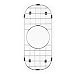 Houzer BG-1100 Wirecraft Kitchen Sink Bottom Grid, 6.25-Inch by 14.62-Inch