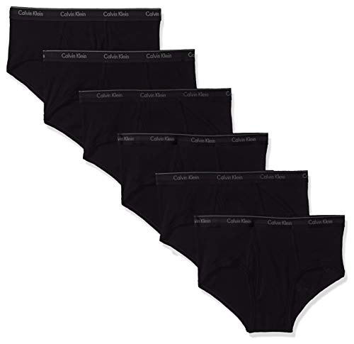 Calvin Klein Men's Cotton Classics Multipack Briefs, Black (6 Pack), XL