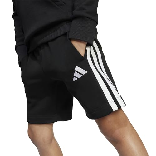 adidas Unisex Kids Essentials Shorts, Black/White/White, 6-7 Years