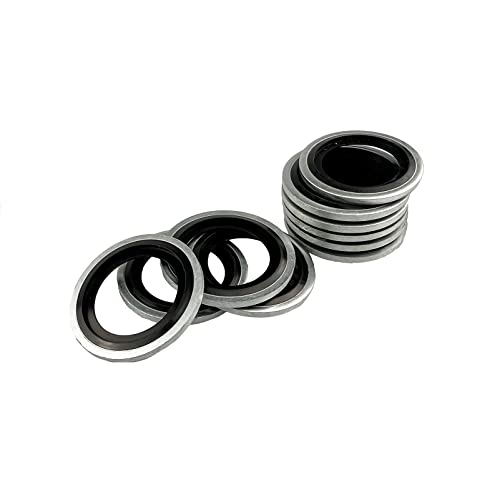 150Pcs Automotive Self-Centered Bonded Seal Gasket Assortment Kit Bonded Seal Oil Washer Assortment Kit #TOP5