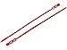 Produktbild Rotek Blitzbinder (Knotenbinder) wiederlösbar 240mm lang, 3,9mm Knoten - Farbe: Rot - 200 Stk. Packung