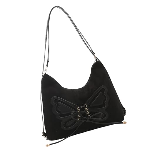 Sehuby Bolso de hombro para mujer, mochila retro de mariposa, bolso de hombro con correa ajustable, bolso cruzado retro
