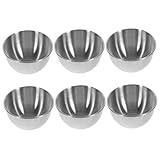 DIYEAH 6 piezas Cuencos de Salsa de Acero Inoxidable Mini Platos para Condimentos Resistentes al Calor para Sushi Picnic y Reuniones Familiares