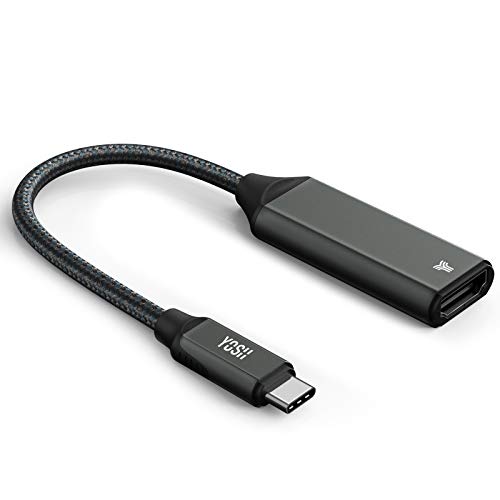 YOSH USB C to HDMI Cable(4K@60Hz), Type-C to HDMI Adapter Female (Thunderbolt 3 Compatible) for Dell XPS 12/13/15, MacBook Pro/iPad Pro/MacBook Air 2018, Surface Book 2, Samsung Galaxy S10/Note 9 HDTV