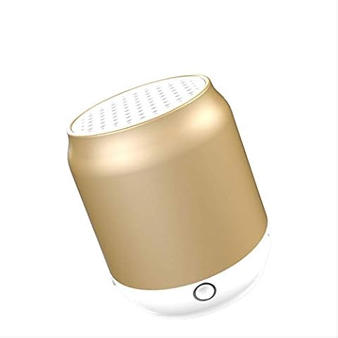 MHKBD Wireless Bluetooth Portable Stereo Speaker Super Bass Support Fm Radio Tf U Disk Hands-free Favailable For Phone Mp3 Mp4 Computer Gold Cover