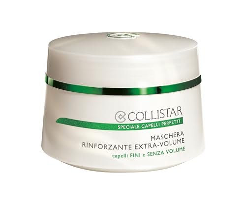 Collistar Masque Fortifiant Extra-Volume, Renforce et rend les cheveux plus volumineux et restructure progressivement la fibre capillaire, pour cheveux fins et sans volume, 200 ml