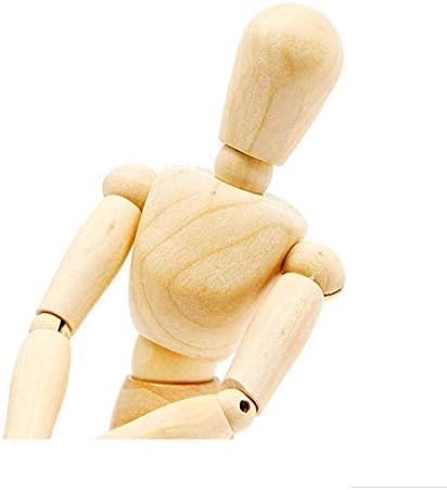 Maniquí de Madera Articulado de 8 Pulgadas para Dibujo y Decoración miniatura 4