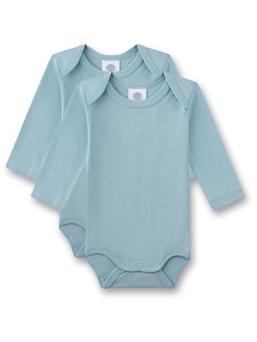 Sanetta Baby-Body langarm (Doppelpack) Blau | Hochwertiger und...