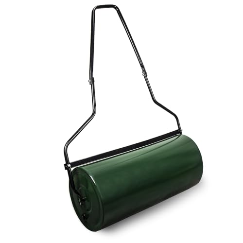 65l Metal Garden Lawn Roller Drum, Heavy Duty Rolling Tool Water, Sand...