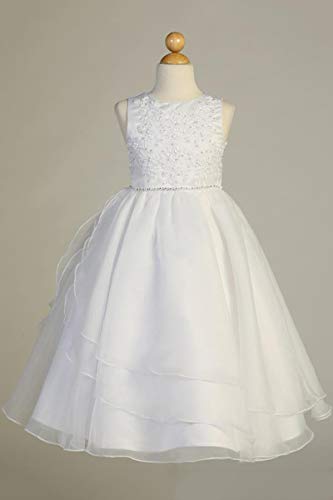 First Communion Dresses For Girls 7-16 Holy 1St Communion Dress White Vestidos De Primera Comunion Para Niñas Plus Size 14X #TOP2