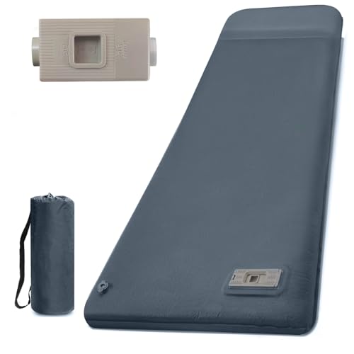 LINKET Camping Sleeping Pad | Self Inflating Sleeping Pad with Electric Pump, Camping Mattress Compact for Backpacking Hiking Traveling Sleeping Mat Pad -Ultralight Self Inflating Air Mattress