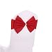 Fvstar 10 Pack Red Elastic Chair Sashes Bows for Wedding Birthday Valentines Baby Shower Party Decorations Without White Covers - Very Time Saving