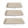Martha Stewart Gallen 3-Piece Cookie Sheet Set – 13", 15", 17" Baking Pans, Ceramic Nonstick, PFA-Free, Carbon Steel – Oven Safe to 450°F, Warp-Resistant, Easy to Clean - Taupe #2