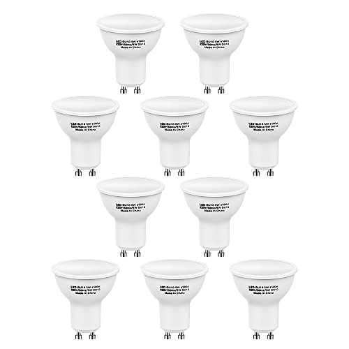 Jiaxu Lighting 10pcs AC220V GU10 LED Bombillas Spotlight Bulb Spotlight for la iluminación del Dormitorio del hogar LED Destacar Bombillas para el hogar
