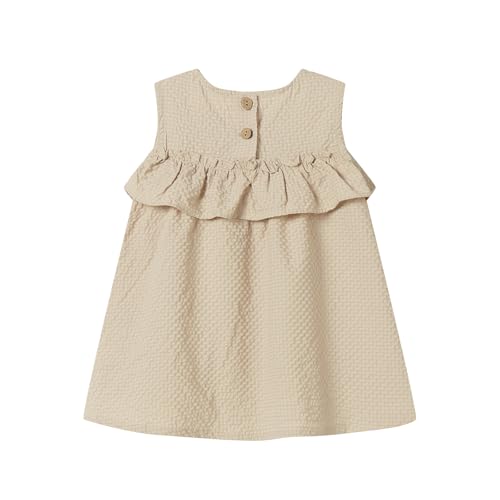 Baby Girl Seersucker Textured Sundress Stretchy Wrinkle-Resistant Dress4