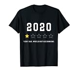 2020 Jahr Rezension – sehr schlecht. Würde nicht empfohlen lustiges T-Shirt