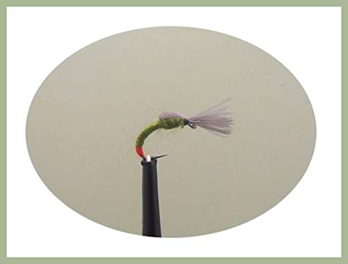 Shuttlecock CDC Flies, 6 Pack Olive BARBLESS, choice of sizes, Trout Flies (Mixed)