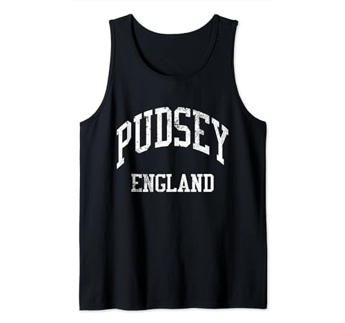 Pudsey England Retro 70s College Sports Style Tank Top
