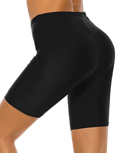 Women's Swim Shorts High Waisted Board Shorts UPF 50+ Bathing Trunks Swimsuit Boyshorts Bottoms3