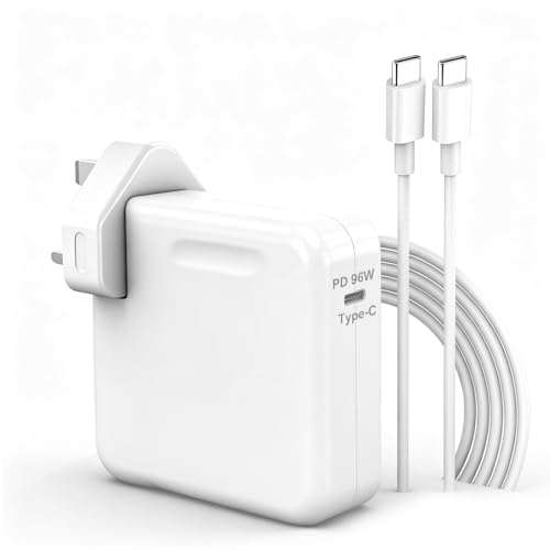 AkoaDa Compatible with MacBook Pro Charger，96W Super Fast Charger，Laptop Charger， Compatible with MacBook Air USB C, MacBook Pro 16,15,14,13 inches, iPad Pro 12.9, 11inches and all USB C devices