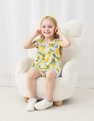Image of Baby Girl Sleeveless T-Shirts Toddler Infant Girls Tank Top T-Shirt Viscose from Bamboo Summer Cool Tees 3Months-5T
