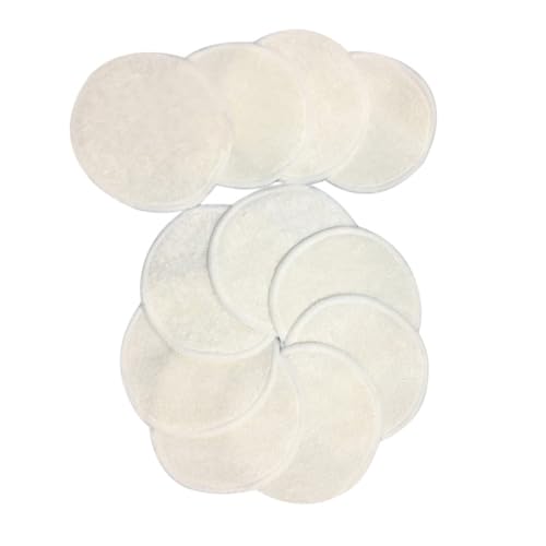 FONDOTIN 10 piezas Discos Desmaquillantes Reutilizables de Fibra de Bambú de Almohadillas de Limpieza Facial Suaves y Ecológicas Pack de Unidades para Quitar Maquillaje y Cuidado Diario