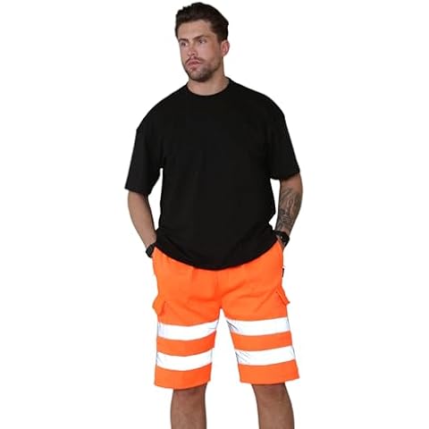 Grunge Wear Hi Vis Fleece Cargo Shorts Cover