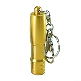 Tapper de punta de aluminio simple diseñado para un fácil transporte a través de llavero (amarillo)