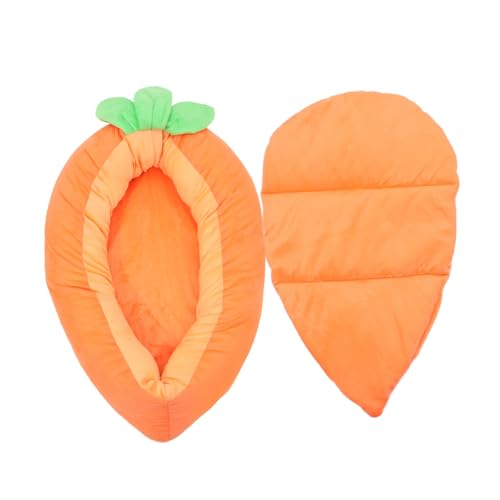 BESPORTBLE ウサギのベッド モルモットの枕 蛙 ウサギ用のスティック ウサギの城 cat bed キャット ベッド キャットベッド 犬の寝床 猫のベッド 屋内の子犬の巣 ウサギの巣 布