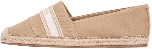 Tommy Hilfiger Alpargata Hilfiger Webbing FW0FW09334 para Mujer, Color Caqui (Lona Safari), 3.5