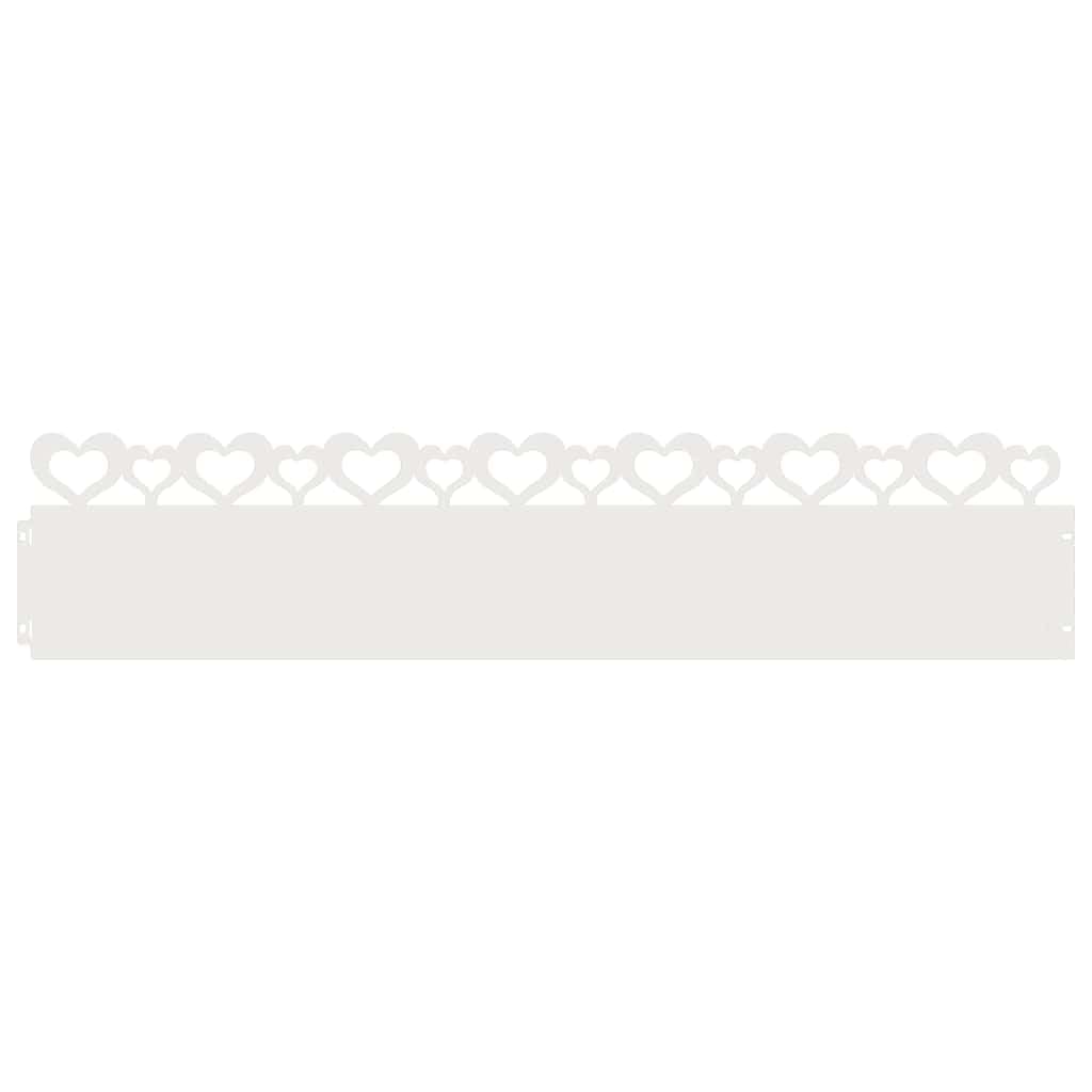 Bordures gazon métal 20 unités 103 x 22 cm acier
