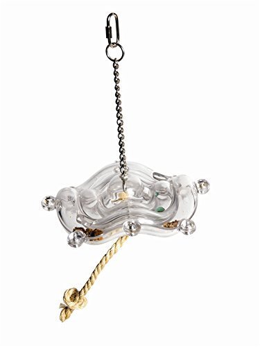 Creative Foraging Systems Tilt a Wheel Hanging Treat Dispensing Bird Toy by Caitec Corp