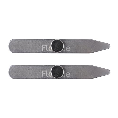 Flocade Three Pairs Magnetic Metal Collar Stays For Men.2.2/2.5/2.75 Inches. Rustless Iron Collar Stays.